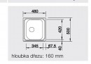 BLANCO 525320 Dřez Tipo 45 nerez přírodní lesk