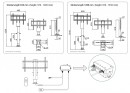 Zdvih na televizi elektrický, zdvih 1000 mm, výška 860 - 1860 mm, černý