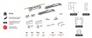 TERNO Magic2 Frame sada pro rámové dveře 80kg 1100/2600 nikl kartáčovaný