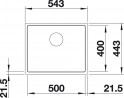 BLANCO 524107 Dřez Subline 500-IF InFino manuál Silgranit PuraDur antracit