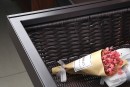 StrongWire proutěný koš, s rámem a tlumeným výsuvem, 600mm, hnědý