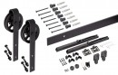 K-StrongLine Barnio kování pro posuvné dveře Big 3m s tlumením, 30-40mm černá