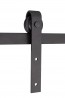 K-StrongLine Barnio kování pro posuvné dveře Simple 2m bez tlumení 30-40mm černá