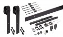 K-StrongLine Barnio kování pro posuvné dveře Simple 2m s tlumením, 30-40mm černá