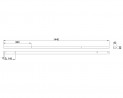 MILADESIGN kanál Linear LN1504 stříbrný