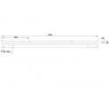 MILADESIGN kanál Linear LN1604 stříbrný