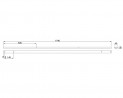 MILADESIGN kanál Linear LN1804 stříbrný