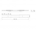 MILADESIGN kanál s regulací Linear LN0001 černý
