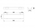 MILADESIGN LN0003 kanál závěsný Linear stříbrná