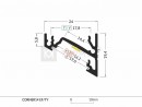StrongLumio profil LED Corner 14 alu anodovaný 2000mm