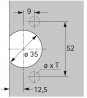 HETTICH 9072543 Selekta Pro 2000 miska TH 52x9 vrut černá