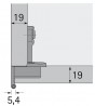 HETTICH 9072547 Selekta Pro 2000 ramínko S19/15 hmoždinka pružina černá
