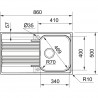 FRANKE Dřez SRX 611-86/2P 860x500mm