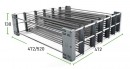 KES 005360 SpaceFlexx organizér zásuvky pro Innotech hloubka 500mm