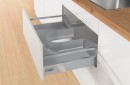 HETTICH 9204282 kovový kryt odpadů pod dřez/umyvadlo stříbrná