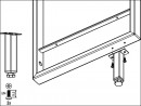KES 237023 YouK nožka s rektifikací 20x20x100 mm černá