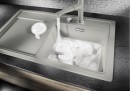 BLANCO 523935 Dřez Zenar 5S InFino s excentrem Silgranit PuraDur šedá skála