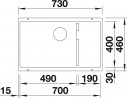 BLANCO 523542 Dřez Subline 700-U Level InFino manuál Silgranit PuraDur bílá