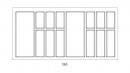 AGOFORM Příborník Classico Kristall softTouch 922x474mm černá