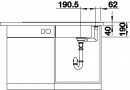 BLANCO 523510 Dřez Axia III XL 6 S InFino s excentrem Silgranit PuraDur antracit