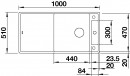 BLANCO 523510 Dřez Axia III XL 6 S InFino s excentrem Silgranit PuraDur antracit