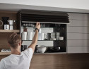 REHAU Flipdoor Piano, matná/korpus černý 900/780 mm