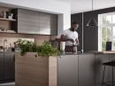 REHAU Flipdoor Piano, matná/korpus černý 900/780 mm
