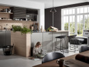 REHAU Flipdoor Piano, matná/korpus černý 900/780 mm