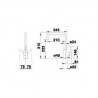 BLANCO 523103 Baterie Mili Silgranit-look antracit