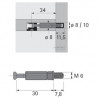HETTICH 20157 kolík Twister DU 644, 30 mm, černá