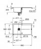 GROHE 31640AP0 Dřez K400 50-S 860 x 500mm granitová černá