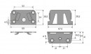 HETTICH 25182 spojka středového nosníku, set