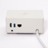 VersaQ HUB 1x 230V, 1x RJ45, USB A+C 5V, 1x HDMI, bezdrátové nabíjení QI, bílá