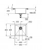 GROHE 31578SD1 Dřez K700 45-S s jedním sektorem, nerez ocel kartáčovaná
