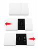 VersaPad 1x elektrická zásuvka 1xUSB, 1xRJ45 bílá