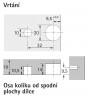 HETTICH 9129786 VB 36/19 plast bílý