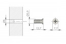 IF-eurovrut 6x12,7mm zápustná hlava pro podpěrky Minisecury