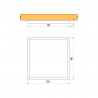 LED bodovka CIRAT 12V 3W bílá teplá, černá