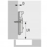 HETTICH 9289595 Veosys závěs vložený nerez vrut TH52x5,5 SiSy