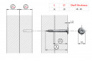 IF vrut ozdobný Flat 4x31/20mm plochá hlava částečný závit