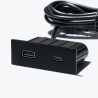 VersaPick nabíječka, 1x USB A/C, obdélník, černá mat