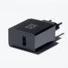 VersaPick nabíječka, 1x USB A/C, kulatý, černá mat
