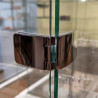 SISO závěs See-Me, 180°, dveře sklo, korpus sklo/DTDL, vrtání skla 10mm, chrom