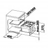 BLANCO 521474 Sorter Flexon II 60/4 2x15l+2x6l