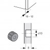 HETTICH 9277153 TopLine L montážní pouzdra pro tenký materiál 10-12mm