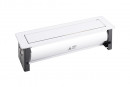 VersaTurn elektrická zásuvka 2x 230V FR, USB A/C, 1x RJ45, HDMI, bílé sklo