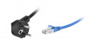 LEGRAND Pop-up dvojitá, 2x 230V, USB A+A napájecí, 1x RJ45, HDMI, černá