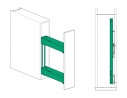 KES 002140 K-Line, boční koš, 150mm, 90° 3D, antracit