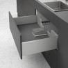 HETTICH 9278342 Ohrádka pro výřez na sifon hranatá, stříbrná