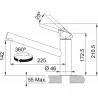 FRANKE Baterie FC 3148.031 ORBIT beztlaková chrom